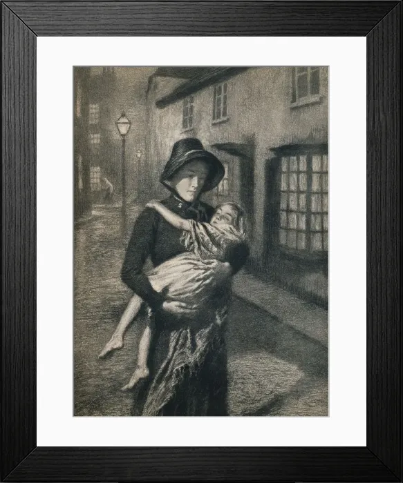 Framed Print : The Good Samaritan, 1911, (1912). Artist: Gunning King Framed Print : The Good Samaritan, 1911, (1912). Artist: Gunning King