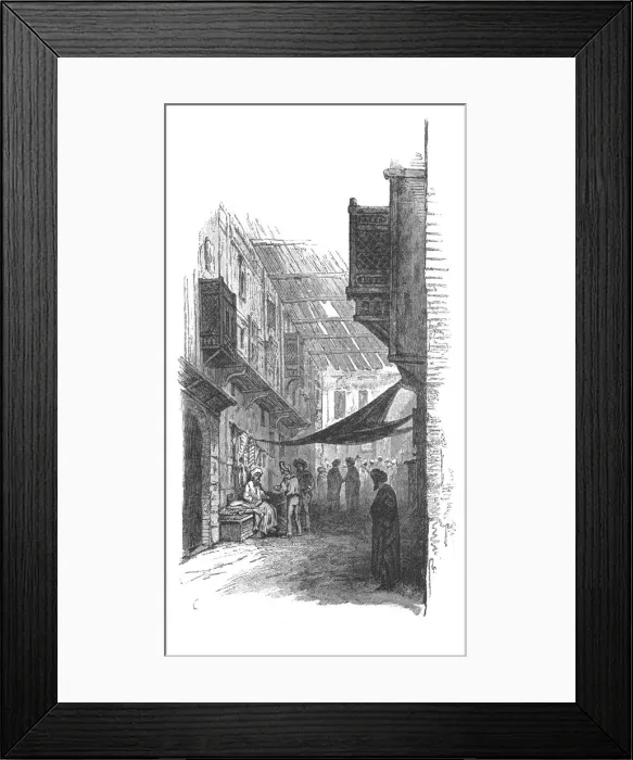 Framed Print : Street in Suez, c1882 Framed Print : Street in Suez, c1882