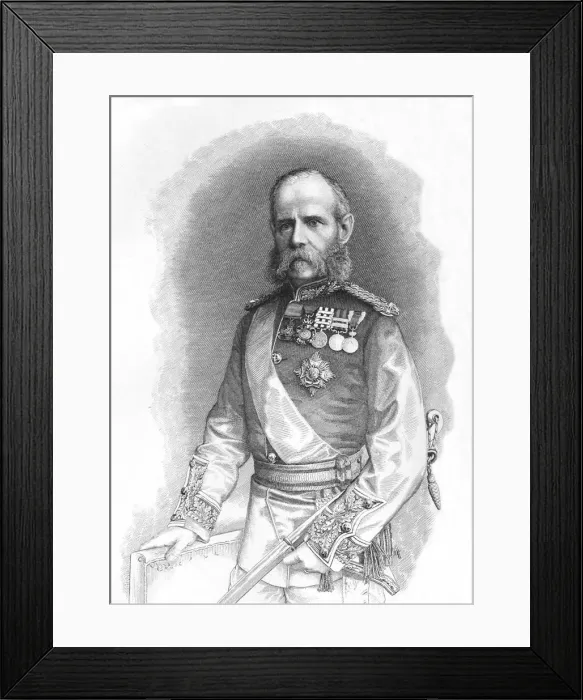 Framed Print : Sir Frederick Roberts, c1880 Framed Print : Sir Frederick Roberts, c1880