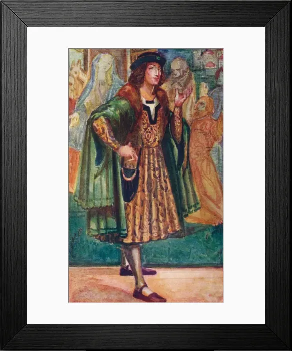 Framed Print : A Man of the Time of Richard III, 1907. Artist: Dion Clayton Calthrop Framed Print : A Man of the Time of Richard III, 1907. Artist: Dion Clayton Calthrop