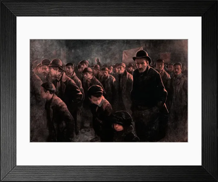 Framed Print : The Unemployed, c1911, (1912). Artist: John Hassall Framed Print : The Unemployed, c1911, (1912). Artist: John Hassall