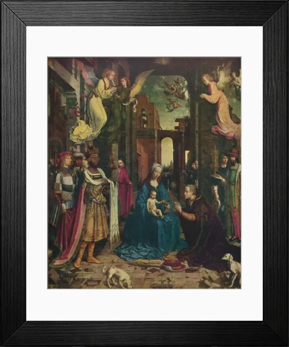 Framed Print : The Adoration of the Kings, c1510, (1912). Artist: Jan Gossaert Framed Print : The Adoration of the Kings, c1510, (1912). Artist: Jan Gossaert