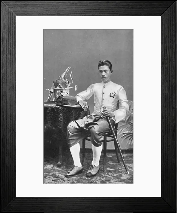 Framed Print : A Siamese gentleman, 1902. Artist: HW Rolfe Framed Print : A Siamese gentleman, 1902. Artist: HW Rolfe