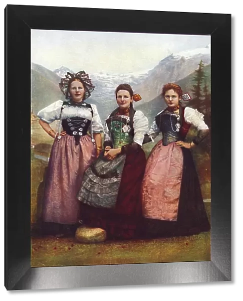 Three Swiss girls, 1912