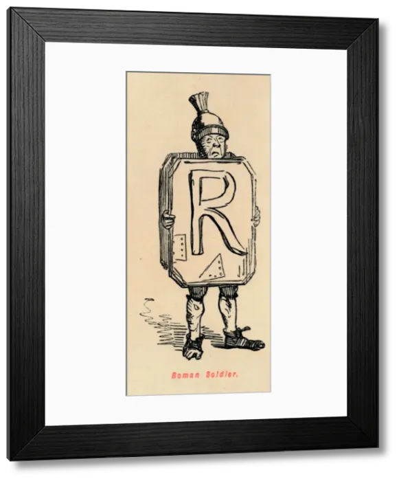 Framed Print : Roman Soldier, 1852. Artist: John Leech Framed Print : Roman Soldier, 1852. Artist: John Leech