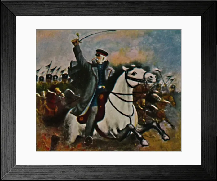 Framed Print : Feldmarschall Blucher 1742-1819. - Gemalde von M. Weese, 1934