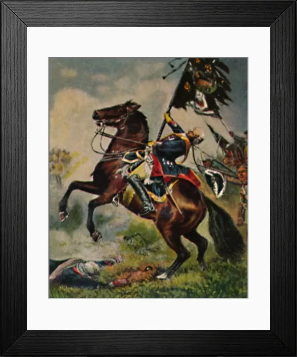 Framed Print : Feldmarschall Graf Schwerin 1684-1757. - Gemalde von Camphausen, 1934 Framed Print : Feldmarschall Graf Schwerin 1684-1757. - Gemalde von Camphausen, 1934