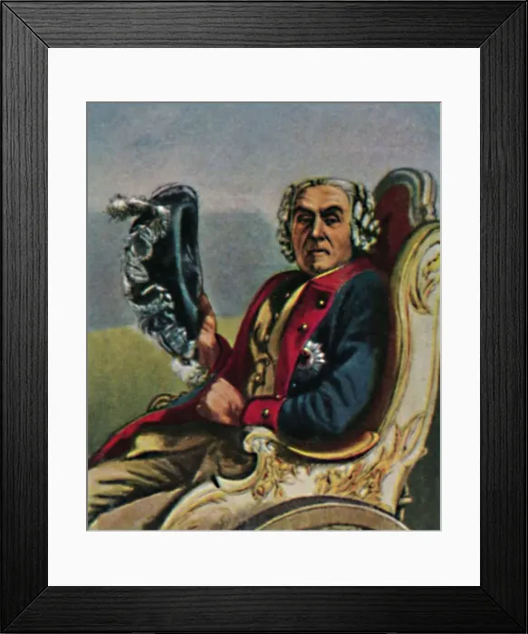 Framed Print : General Fouque 1698-1774. - Gemalde von Menzel, 1934 Framed Print : General Fouque 1698-1774. - Gemalde von Menzel, 1934