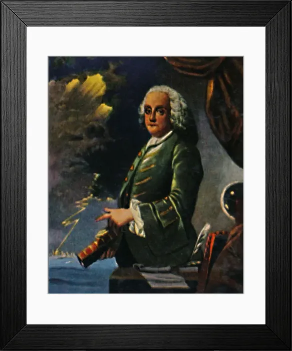 Framed Print : Benjamin Franklin 1706-1790, 1934 Framed Print : Benjamin Franklin 1706-1790, 1934