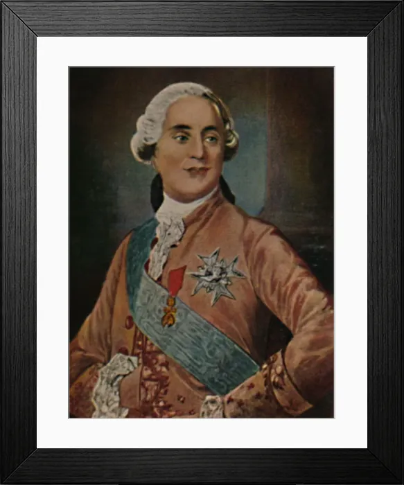 Framed Print : Konig Ludwig XVI, von Frankreich 1754-1793. - Gemalde von Duplessis, 1934 Framed Print : Konig Ludwig XVI, von Frankreich 1754-1793. - Gemalde von Duplessis, 1934