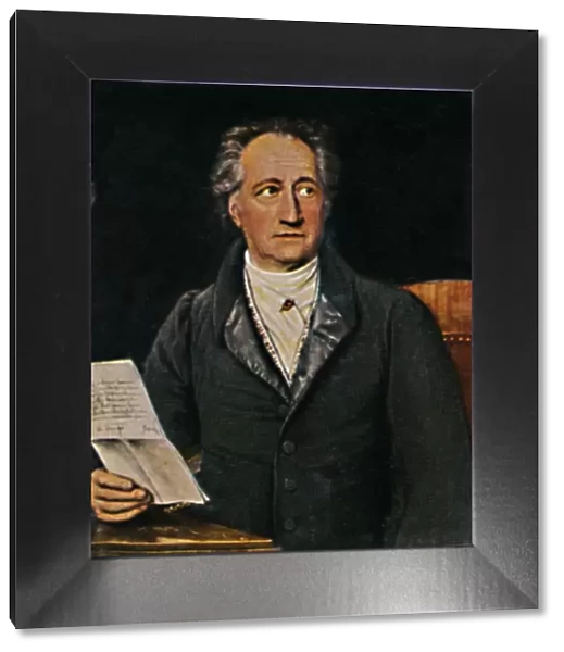 Johann Wolfgang von Goethe 1749-1832. - Gemalde von J. K. Stieler, 1934