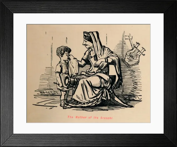 Framed Print : The Mother of the Gracchi, 1852. Artist: John Leech Framed Print : The Mother of the Gracchi, 1852. Artist: John Leech
