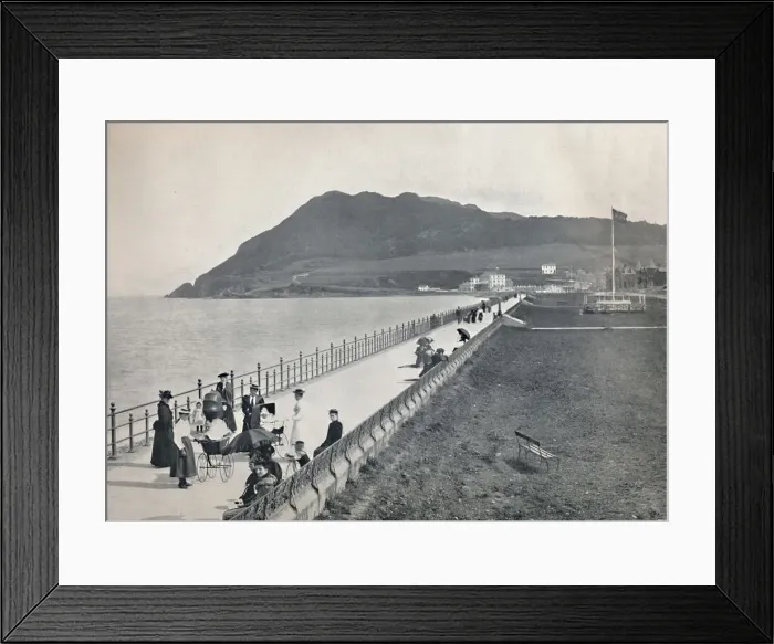 Framed Print : Bray - The Promenade and Bray Head, 1895 Framed Print : Bray - The Promenade and Bray Head, 1895