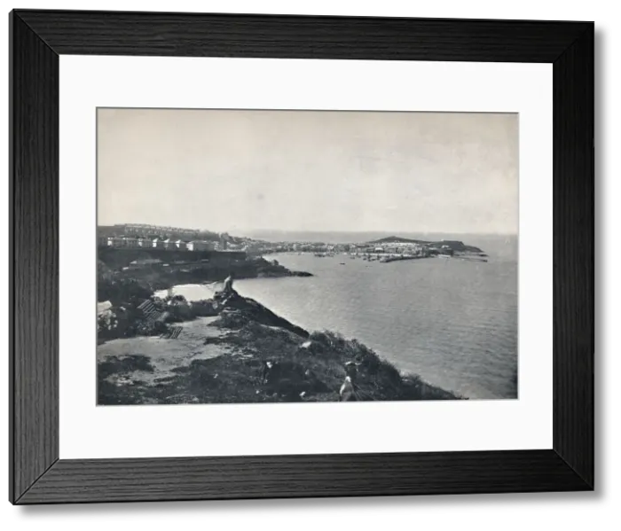Framed Print : St. Ives - The Town and The Island, 1895 Framed Print : St. Ives - The Town and The Island, 1895
