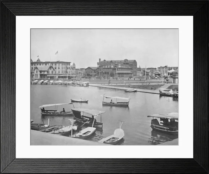 Framed Print : Wesley Lake, 19th century Framed Print : Wesley Lake, 19th century
