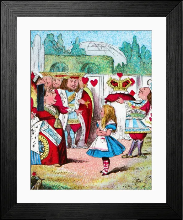 Framed Print : Off with her head! Alice and her Red Queen, c1910. Artist: John Tenniel Framed Print : Off with her head! Alice and her Red Queen, c1910. Artist: John Tenniel