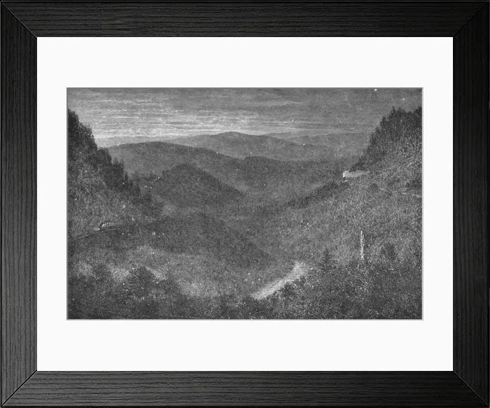 Framed Print : View from Horseshoe Curve Early Morning, 1883 Framed Print : View from Horseshoe Curve Early Morning, 1883