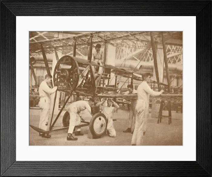 Framed Print : RAF Apprentices Rigging a Plane at the Technical School, Halton, Buckinghamshire, 1927 Framed Print : RAF Apprentices Rigging a Plane at the Technical School, Halton, Buckinghamshire, 1927