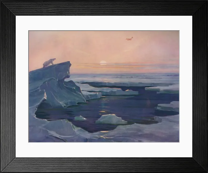 Framed Print : Flying over the Polar Wastes, 1927 Framed Print : Flying over the Polar Wastes, 1927