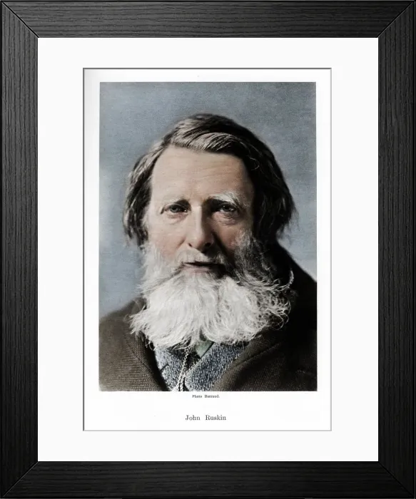 Framed Print : John Ruskin, English critic, poet and artist, c1880s. Artist: Barraud Framed Print : John Ruskin, English critic, poet and artist, c1880s. Artist: Barraud