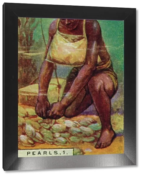 Pearls 1. Native Diver at Work, Ceylon, 1928