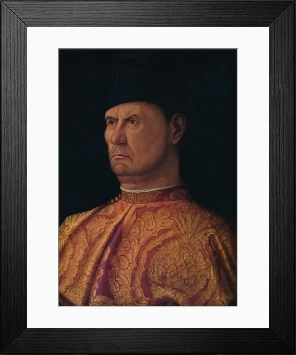 Framed Print : Portrait of a Condottiere, 1475-1480. Artist: Giovanni Bellini Framed Print : Portrait of a Condottiere, 1475-1480. Artist: Giovanni Bellini