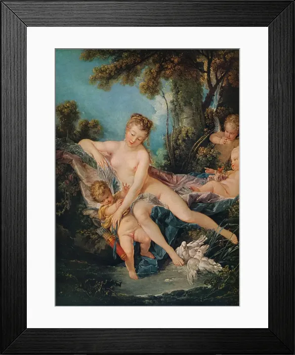 Framed Print : Venus Consoling Love, 1751. Artist: Francois Boucher Framed Print : Venus Consoling Love, 1751. Artist: Francois Boucher