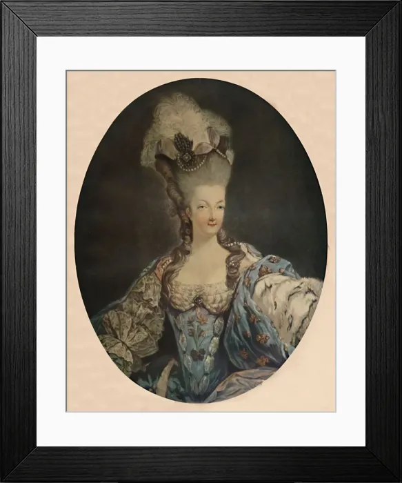 Framed Print : Marie Antoinette, Queen of France, 1777, (1913). Artist: Jean Francois Janinet Framed Print : Marie Antoinette, Queen of France, 1777, (1913). Artist: Jean Francois Janinet