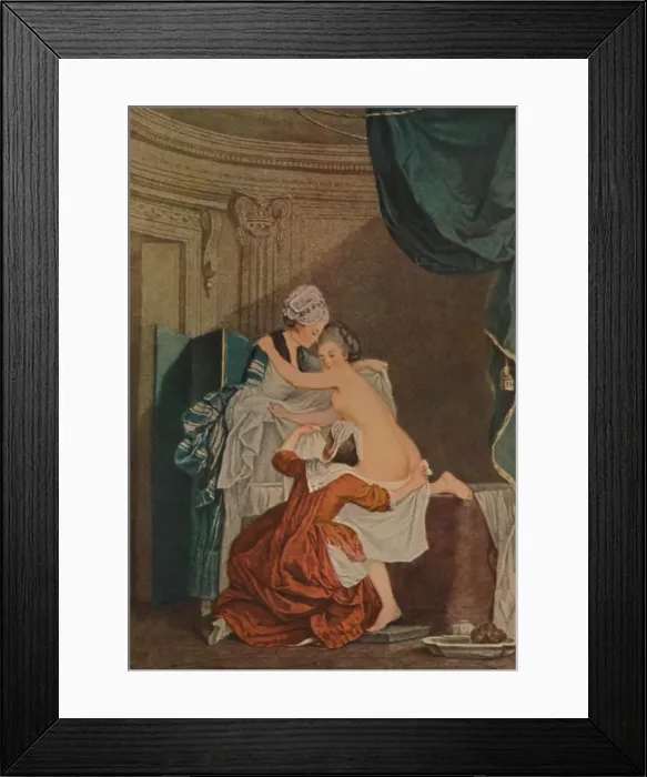 Framed Print : Le Bain, (The Bath), c1770-1810, (1913). Artist: Nicolas-Francois Regnault Framed Print : Le Bain, (The Bath), c1770-1810, (1913). Artist: Nicolas-Francois Regnault