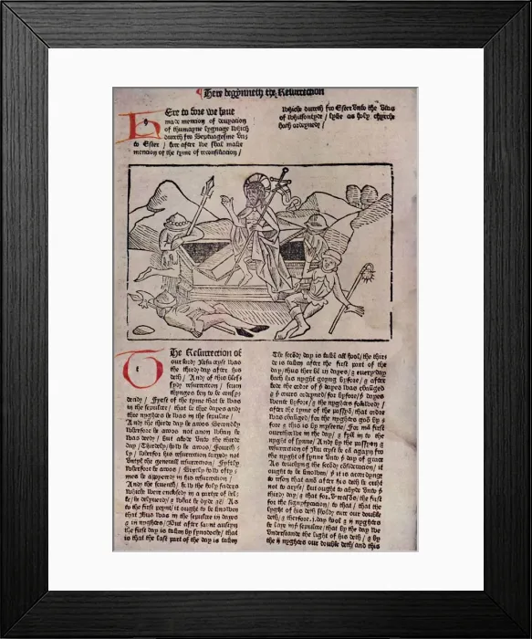 Framed Print : The Resurrection, 1483, (1947) Framed Print : The Resurrection, 1483, (1947)