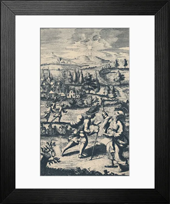Framed Print : Christian Meeting Evangelist, 1767, (1947) Framed Print : Christian Meeting Evangelist, 1767, (1947)