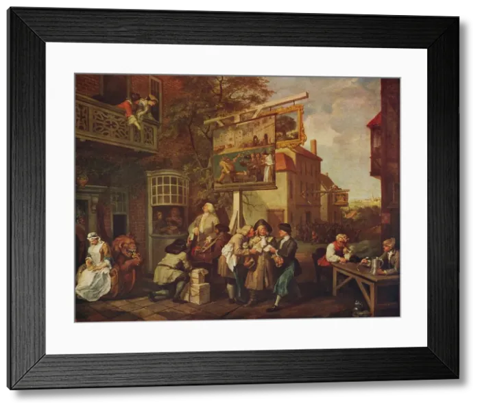 Framed Print : The Election: Canvassing for Votes, 1754-1755, (c1915). Artist: William Hogarth Framed Print : The Election: Canvassing for Votes, 1754-1755, (c1915). Artist: William Hogarth