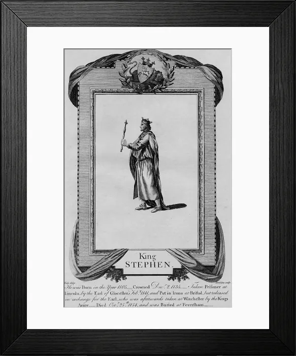 Framed Print : King Stephen, 1783. Artist: Hawkins Framed Print : King Stephen, 1783. Artist: Hawkins