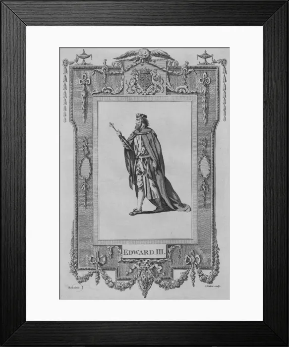 Framed Print : Edward III, 1783. Artist: George Walker Framed Print : Edward III, 1783. Artist: George Walker