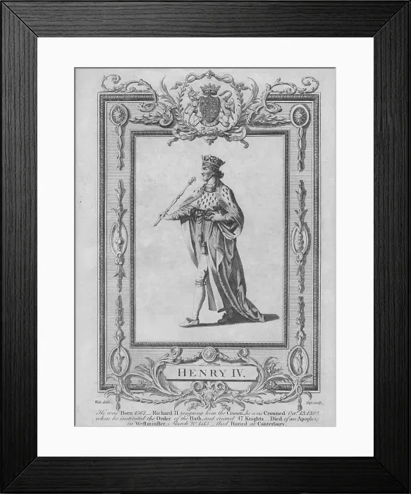 Framed Print : Henry IV, 1783. Artists: Samuel Wale, John Cary Framed Print : Henry IV, 1783. Artists: Samuel Wale, John Cary