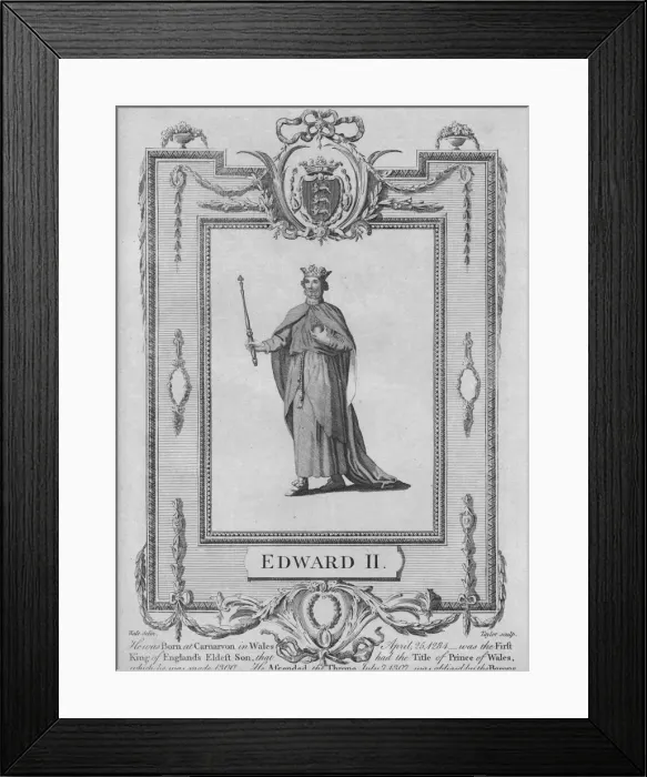Framed Print : Edward II, 1783. Artist: Taylor Framed Print : Edward II, 1783. Artist: Taylor