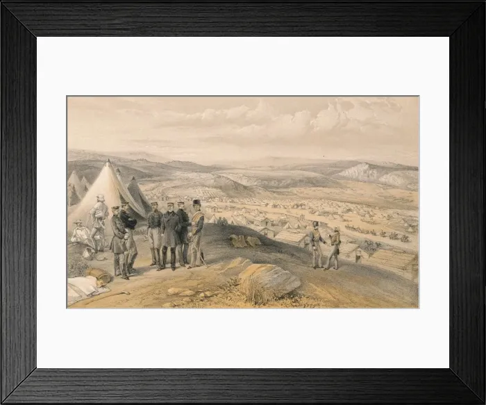 Framed Print : Cavalry Camp, 1856 Framed Print : Cavalry Camp, 1856