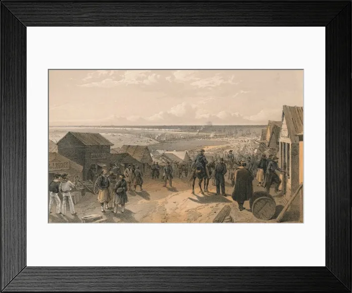 Framed Print : Kamiesch, 1856. Artist: Edmund Walker Framed Print : Kamiesch, 1856. Artist: Edmund Walker