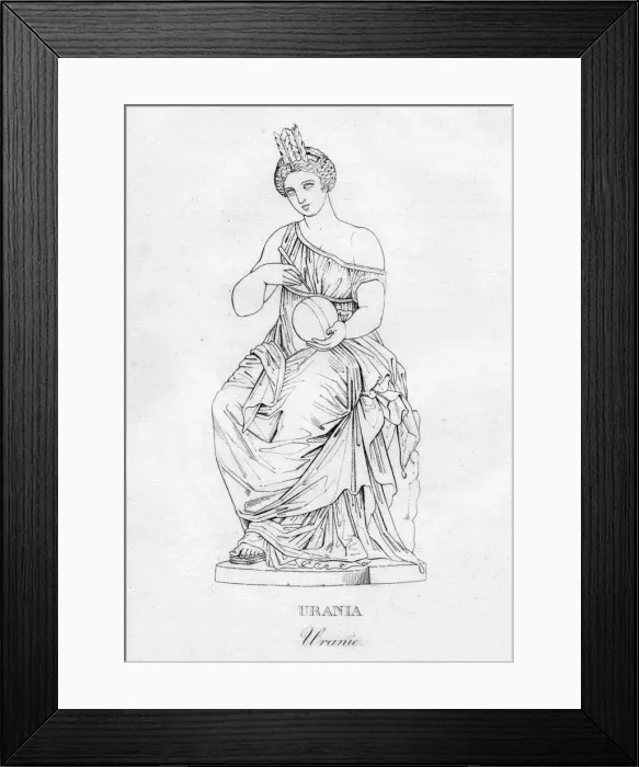Framed Print : Urania (Uranie), c1850 Framed Print : Urania (Uranie), c1850