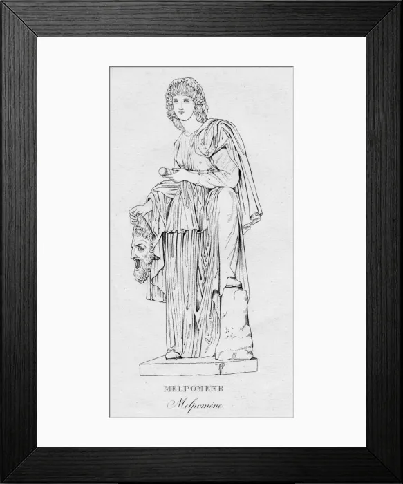 Framed Print : Melpomene (Melpomene), c1850 Framed Print : Melpomene (Melpomene), c1850