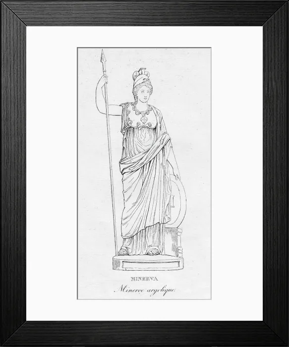 Framed Print : Minerva (Minerve argolique), c1850 Framed Print : Minerva (Minerve argolique), c1850