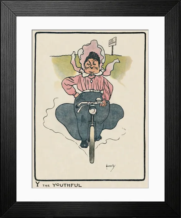 Framed Print : Y the Youthful, 1903. Artist: John Hassall Framed Print : Y the Youthful, 1903. Artist: John Hassall