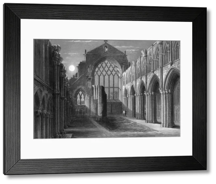 Framed Print : Holyrood Chapel, Edinburgh, 1859. Artist: William Miller Framed Print : Holyrood Chapel, Edinburgh, 1859. Artist: William Miller