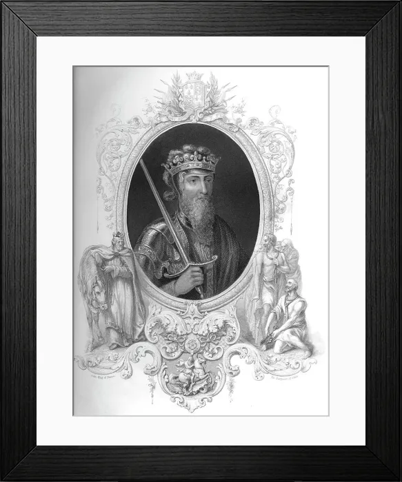 Framed Print : Edward III, 1859. Artist: George Vertue Framed Print : Edward III, 1859. Artist: George Vertue