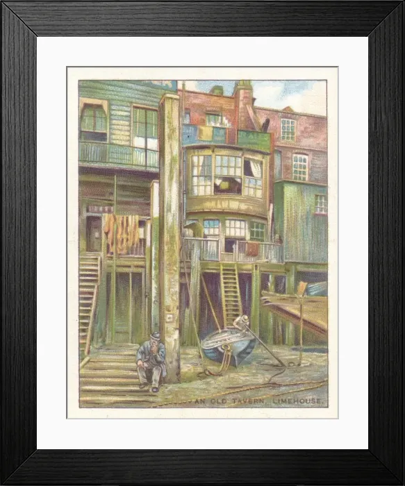 Framed Print : An Old Tavern, Limehouse, 1929 Framed Print : An Old Tavern, Limehouse, 1929