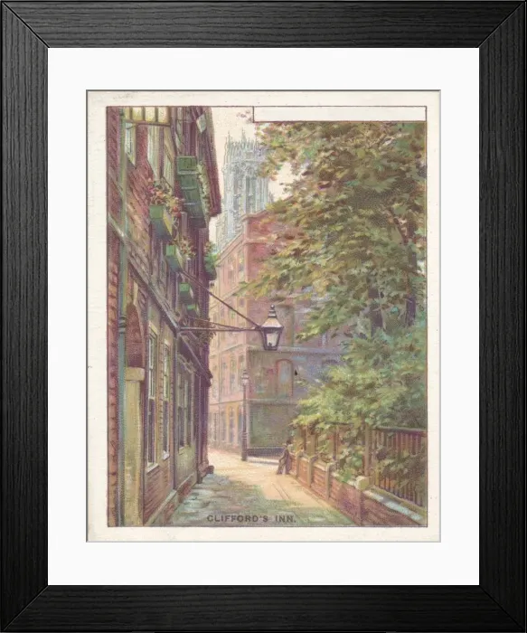 Framed Print : Cliffords Inn, 1929 Framed Print : Cliffords Inn, 1929