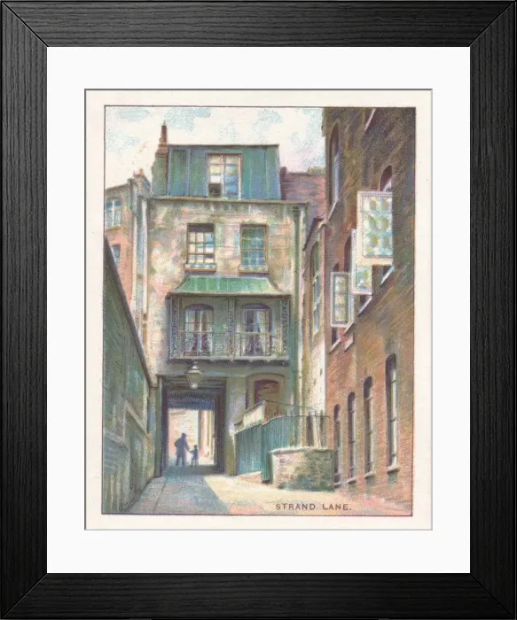 Framed Print : Strand Lane, 1929 Framed Print : Strand Lane, 1929