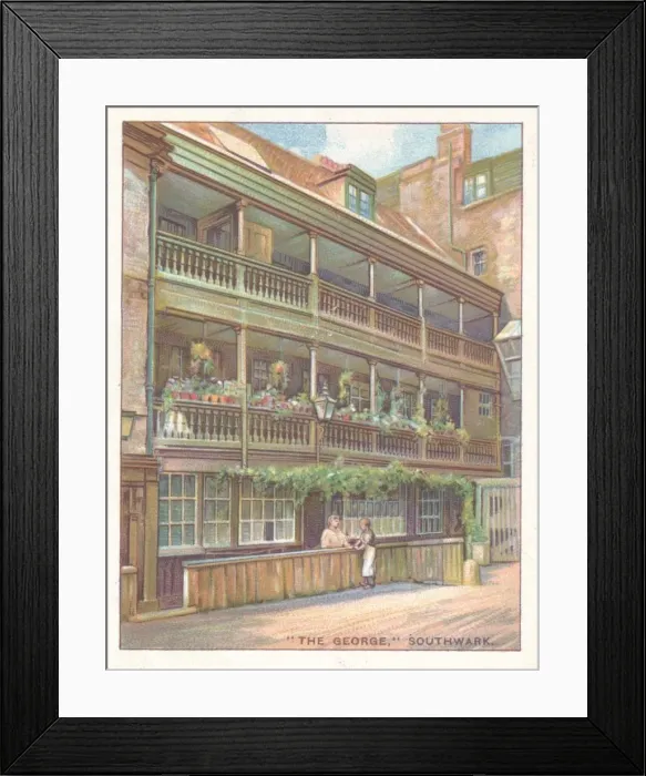 Framed Print : The George, Southwark, 1929 Framed Print : The George, Southwark, 1929