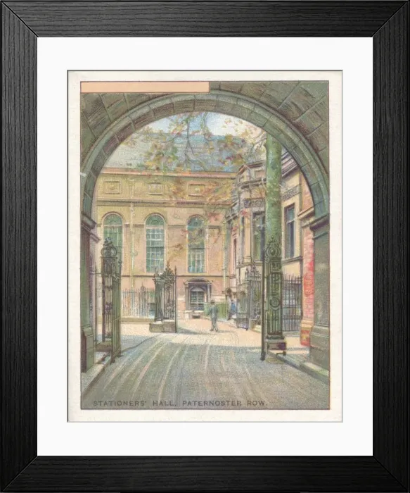 Framed Print : Stationers Hall, Paternoster Row, 1929 Framed Print : Stationers Hall, Paternoster Row, 1929