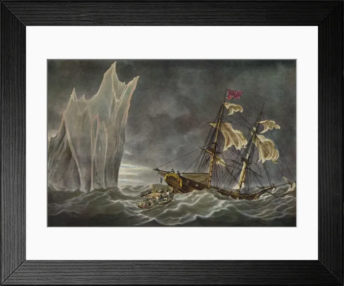 Framed Print : Wreck of the Lady Hobart, 1803, 1925 Framed Print : Wreck of the Lady Hobart, 1803, 1925